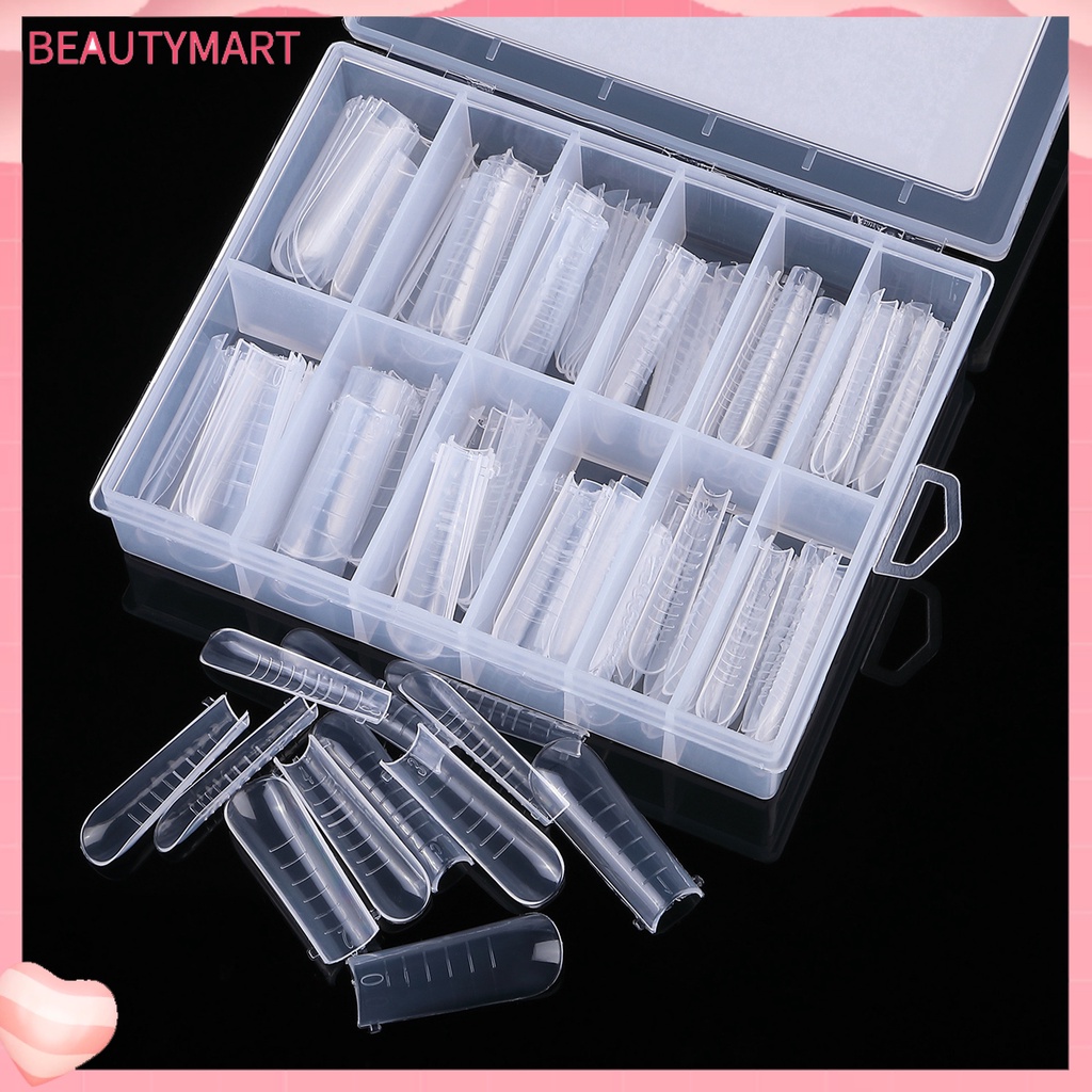 Set 1 Hộp / 120 Khuôn Nối Dài Móng Tay Siêu Mỏng Trong Suốt Cho Nữ