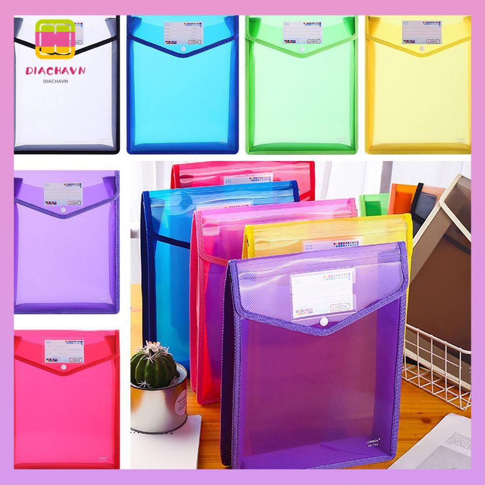 DIACHAVN Túi Đựng Tài Liệu Khổ A4 Siêu Bền Chống Thấm Nước Tiện Dụng
