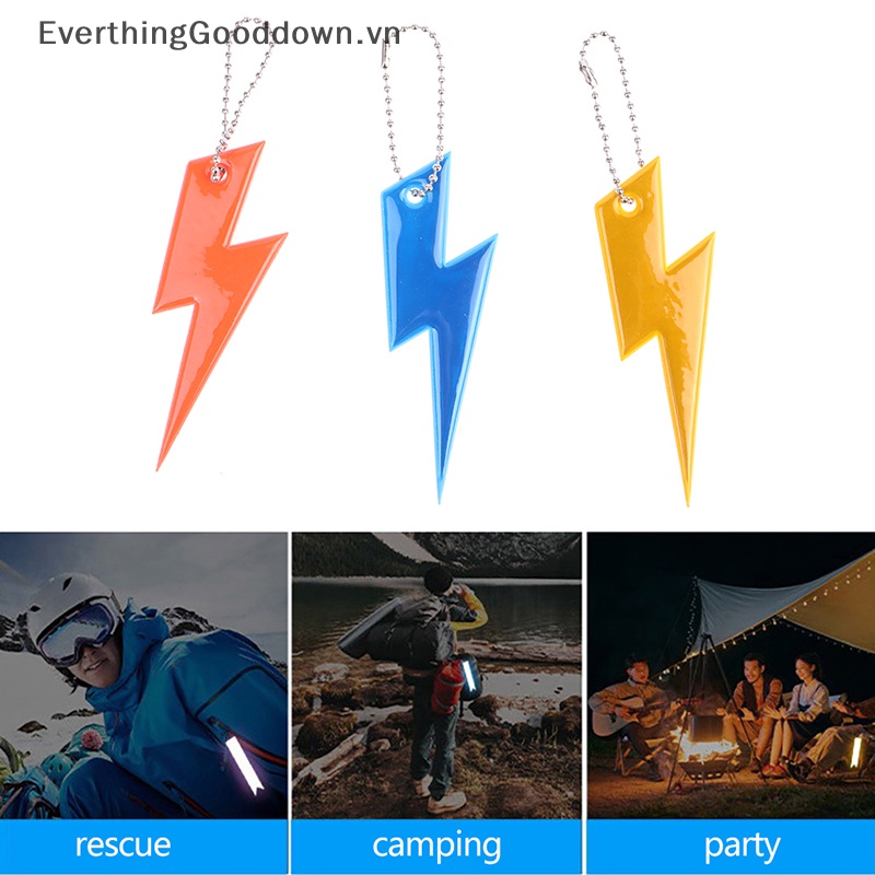 Everthinggood Phụ Kiện Móc Khóa Xe Hơi Phản Quang An Toàn Trang Trí Xe Hơi / Túi Xách Dùng Ban Đêm