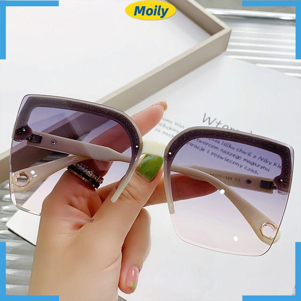 MOILYVN Kính Mát Oversized Gọng Vuông Thiết Kế Thời Trang
