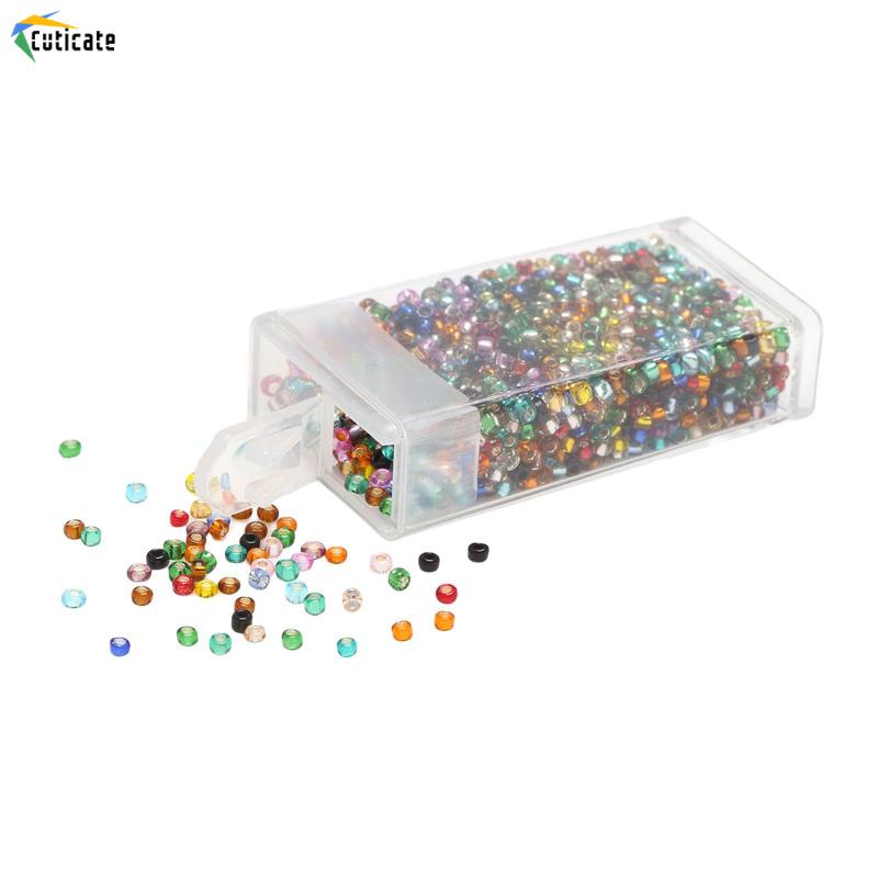 1000 Hạt Thủy Tinh Xâu Chuỗi 2mm Làm Trang Sức Thủ Công DIY