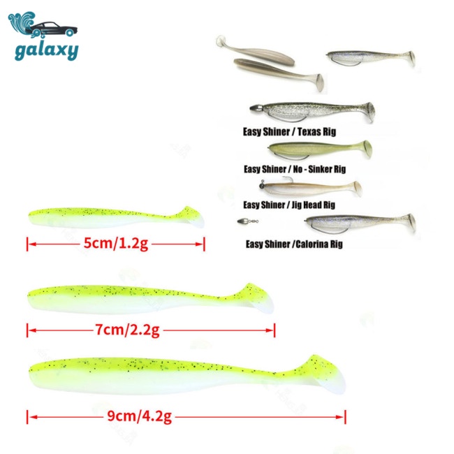 Galaxy 30 Mồi Giả Câu Cá Hình Chữ T 5cm7cm9cm Nhiều Màu Sắc