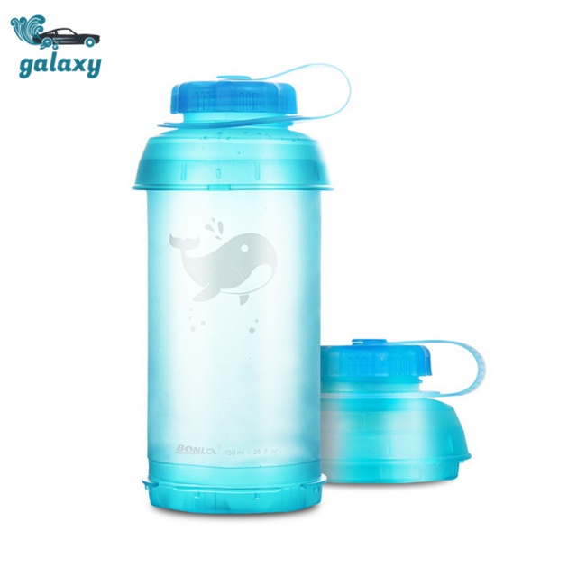 Bình Nước Thể Thao galaxy 750ml Bằng Tpu Mềm Thiết Kế Nhỏ Gọn Nhiều Màu Tùy Chọn