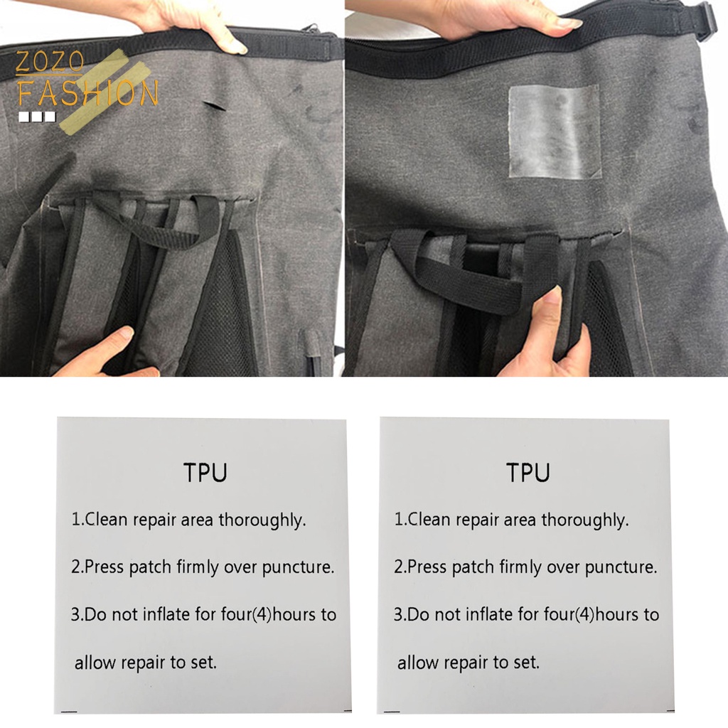 Bộ 10 Miếng Dán Trong Suốt Chống Nước Tự Dính Dùng Sửa Chữa Đồ Chơi Bơm Hơi