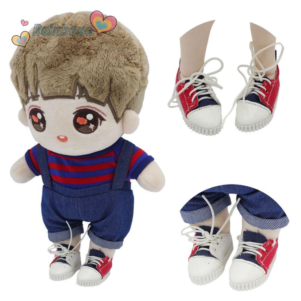 RAINBOW Giày Thể Thao Thời Trang Cho Búp Bê 15cm