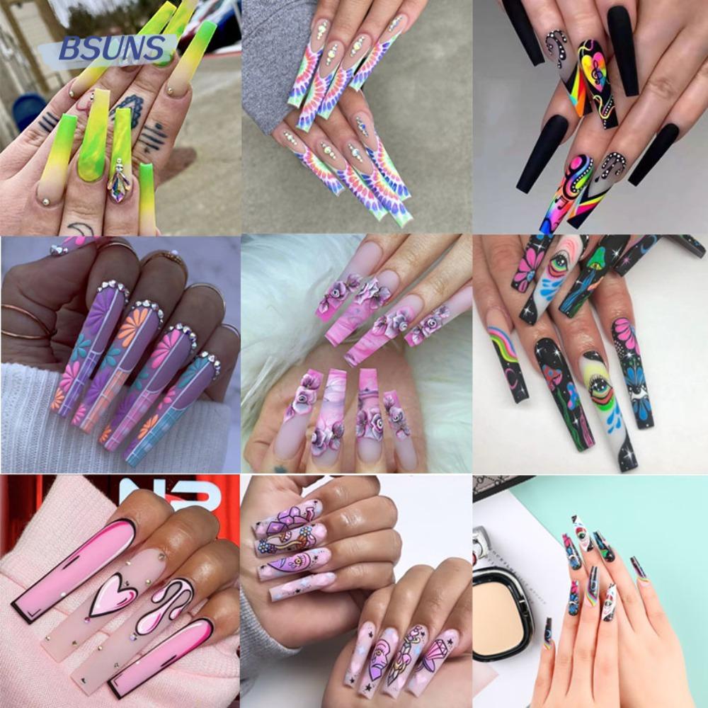 Bộ Móng Tay Giả Che Phủ Toàn Diện Có Thể Tháo Rời DIY