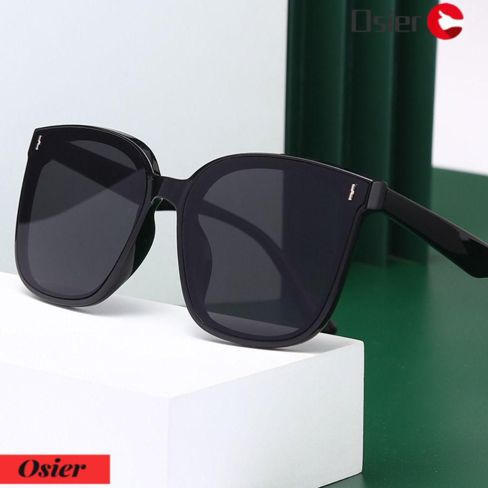 Kính Mát Đen Tròng To Chống Tia UV400 Kiểu Cổ Điển Thời Trang Đi Biển Cho Nam Và Nữ OSIER1