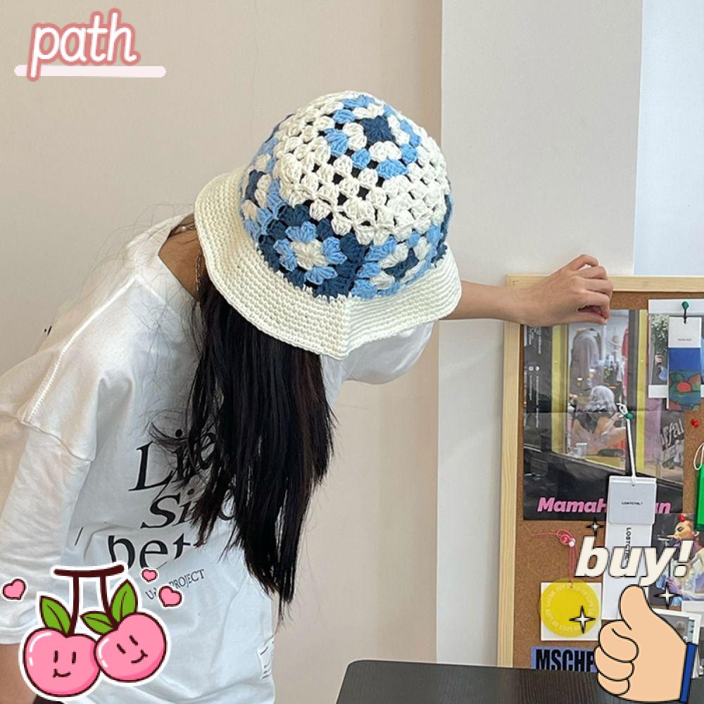 PATH Mũ Bucket Hoạ Tiết Hoa Dễ Thương Xinh Xắn