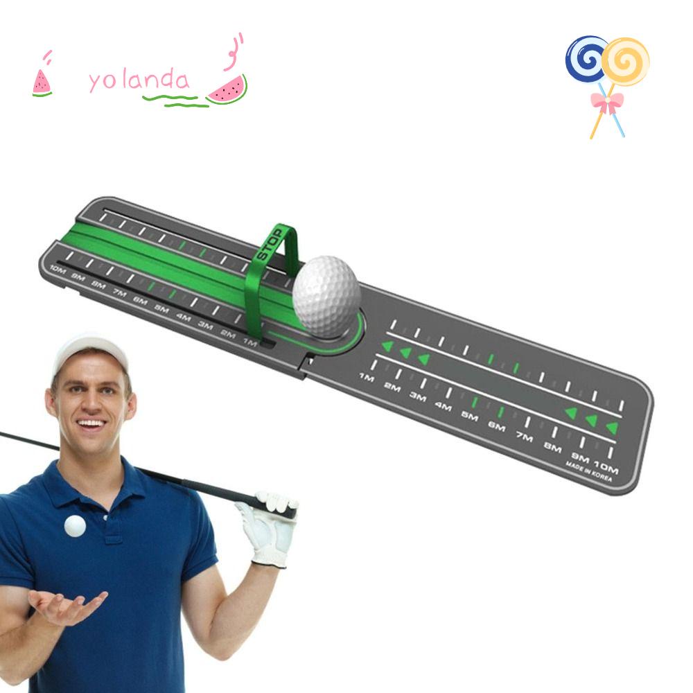 Dụng Cụ Thanh Trượt Cắt Tỉa Khoảng Cách Đánh Golf Bằng Nhựa Màu Xanh Lá