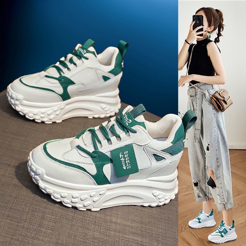 Giày Sneaker Đế Dày Tăng Chiều Cao Thời Trang Mùa Xuân 2023 Cho Nữ