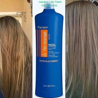 Hấp(Mặt nạ) ủ khử sắc tố cam cho tóc nhuộm màu tone lạnh Fanola Anti-Orange mask (No-orange) 1000ml