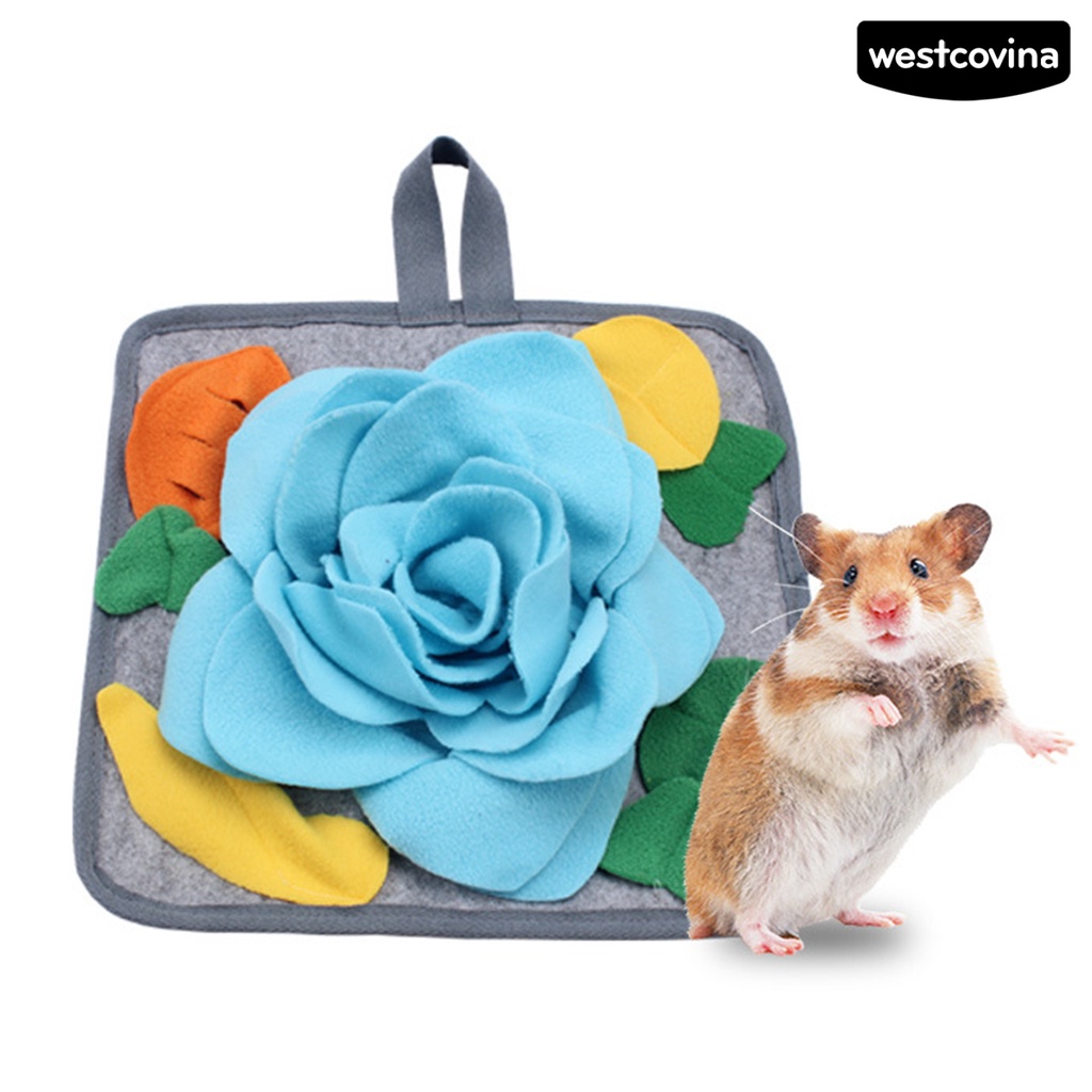 [COD]♞Đệm Ngồi Mềm Mại In Họa Tiết Hoa / Thỏ Dễ Thương Dành Cho Huấn Luyện Thú Cưng