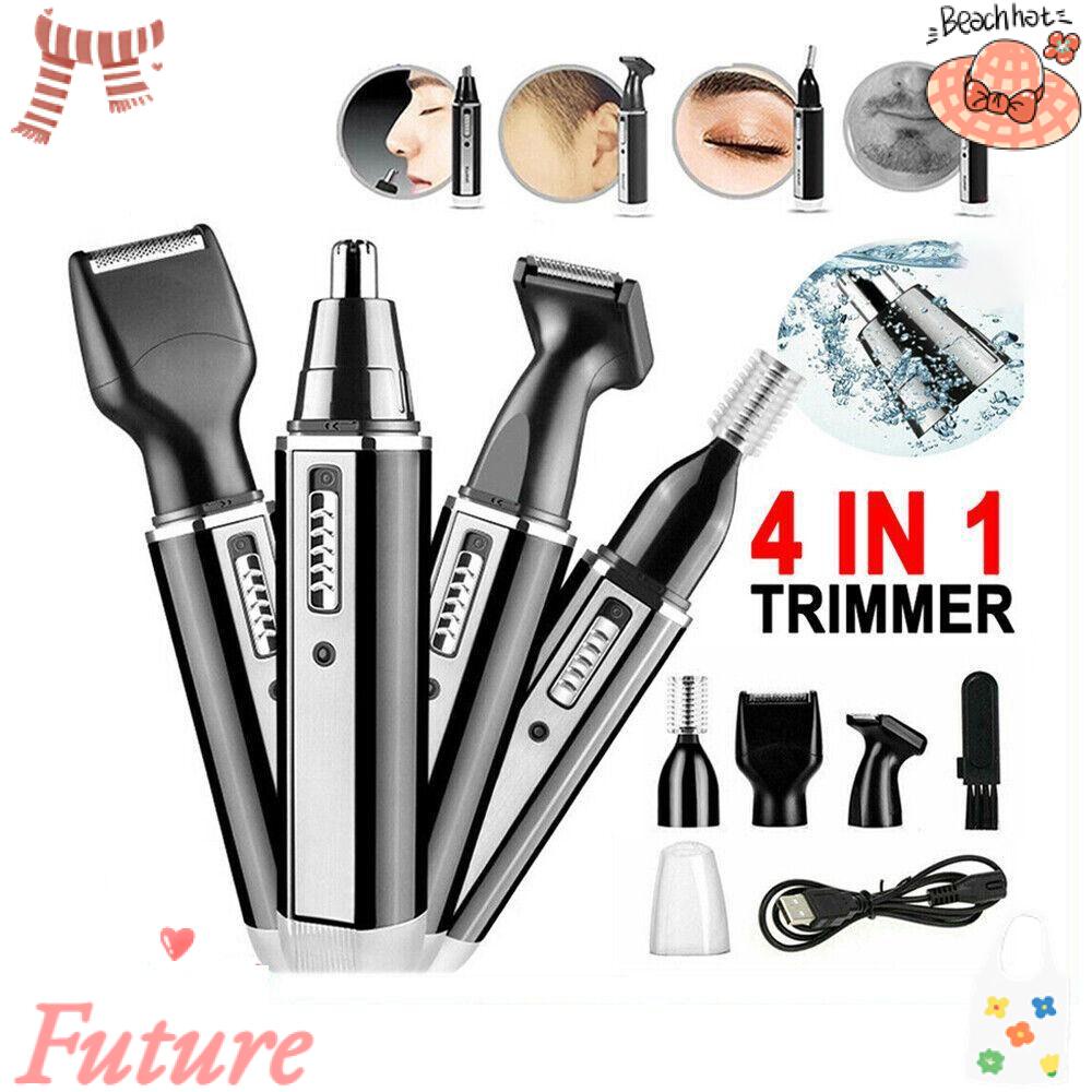 FUTURE Tông Đơ Cắt Tóc / Cạo Râu / Lông Mũi Km-6630 Có Thể Sạc Lại Tiện