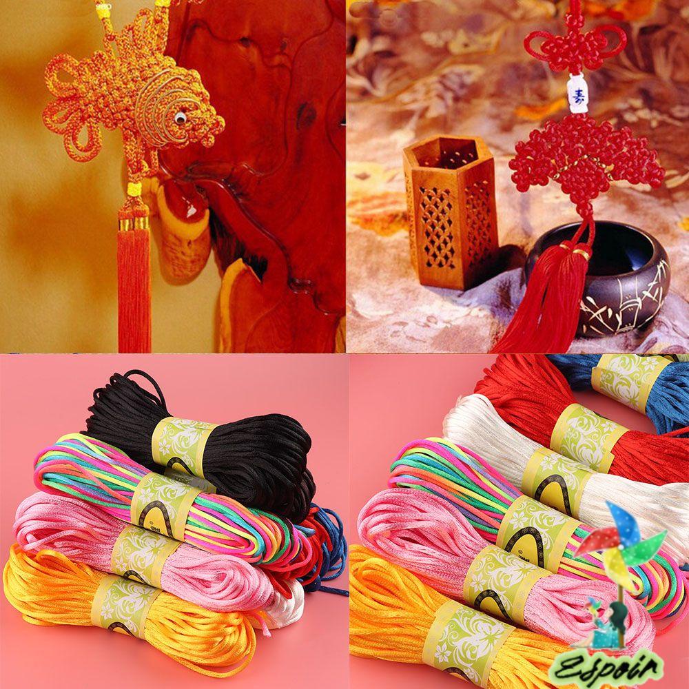 ESPO Cuộn Dây Vải Satin Mềm Mại 2mm 20m Chuyên Dụng Làm Đồ Trang Sức