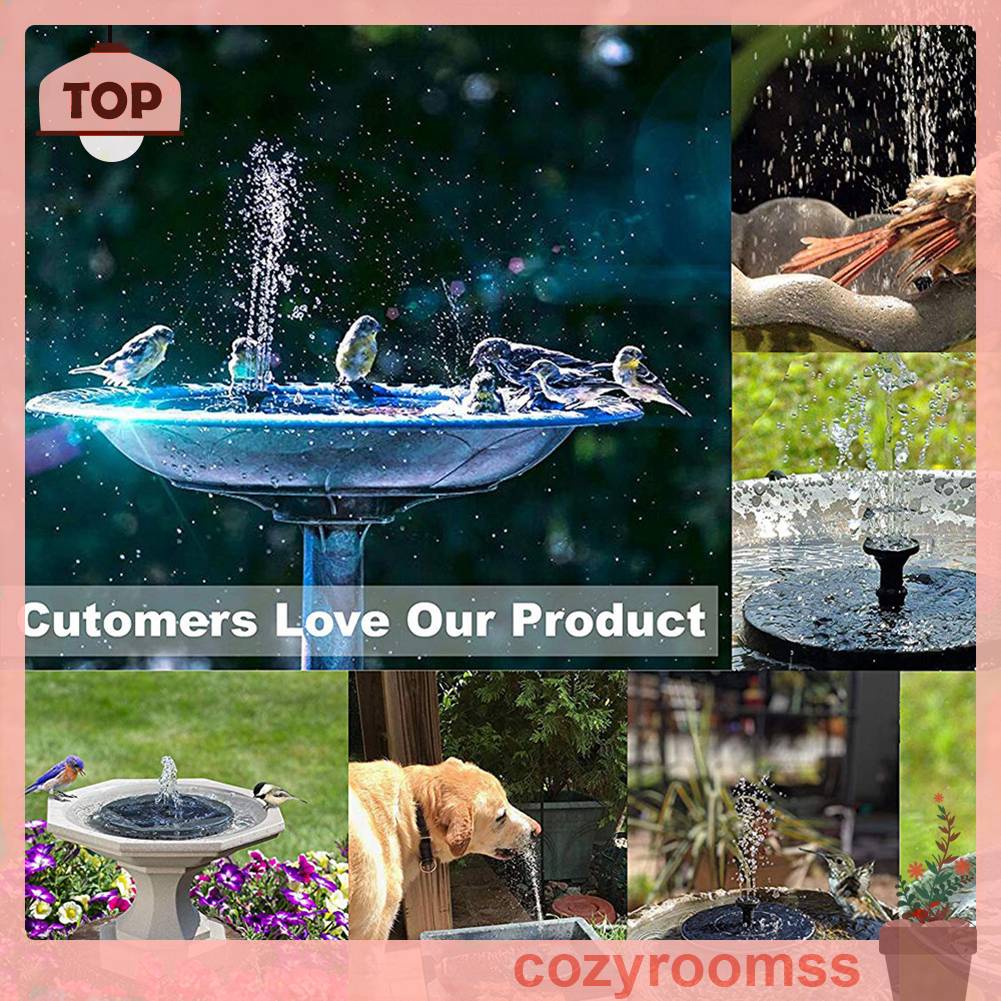 Đài Phun Nước Năng Lượng Mặt Trời 1W Cho Sân Vườn / Ao / Hồ Bơi / Bể Cá