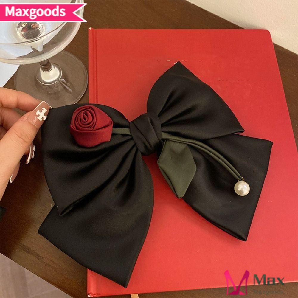 MAXG Kẹp Tóc Hoa Hồng Cao Cấp Cho Nữ