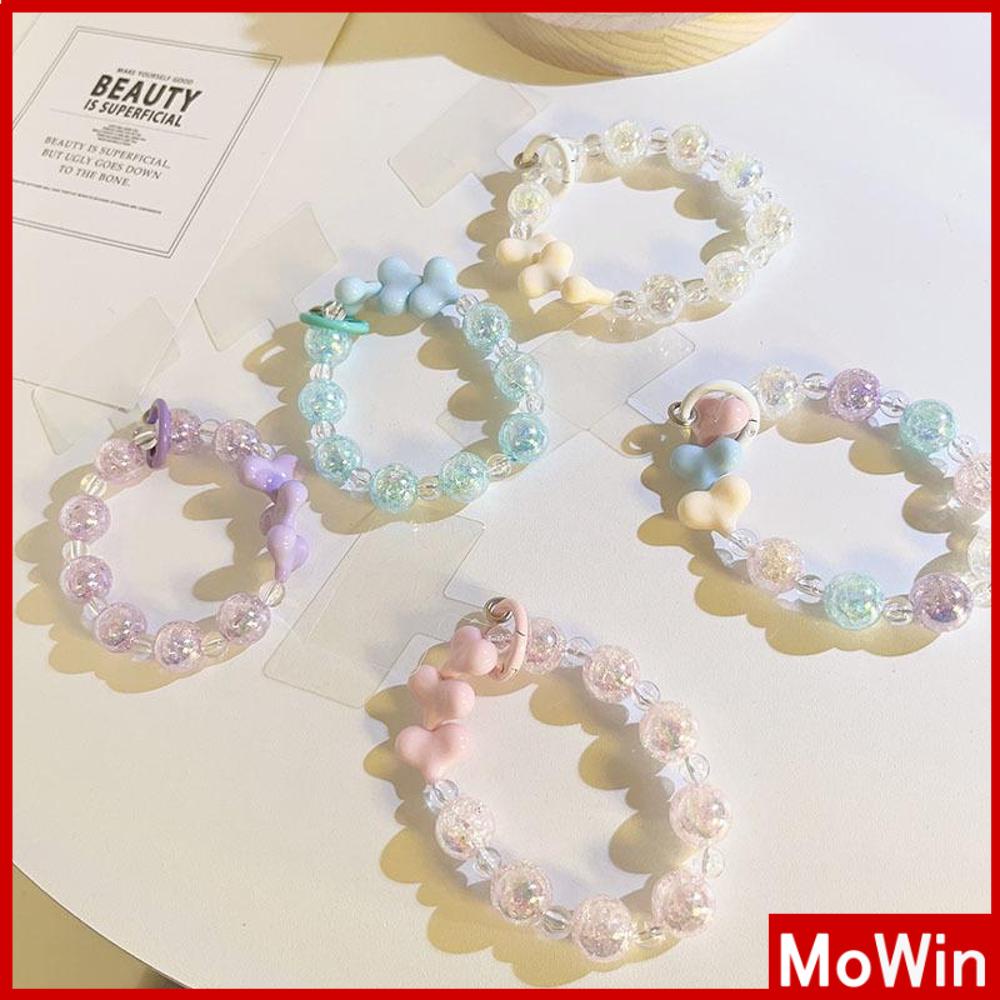 Ốp lưng Vỏ điện thoại Vòng tay Dây buộc Dây đeo cổ tay Hạt nhiều màu sắc đẹp Nhiều kiểu dáng khác nhau Hình trái tim Nơ Mặt trăng Vỏ iPhone tương thích Màu sắc đơn giản