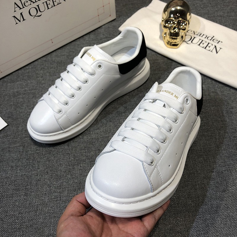 Giày thể thao 𝐌𝐂 𝐐𝐔𝐄𝐄𝐍 bản Đẹp, Giày MCQ Độn Đế 3 Phân Màu Trắng Gót Đen nam nữ Full Bill Box