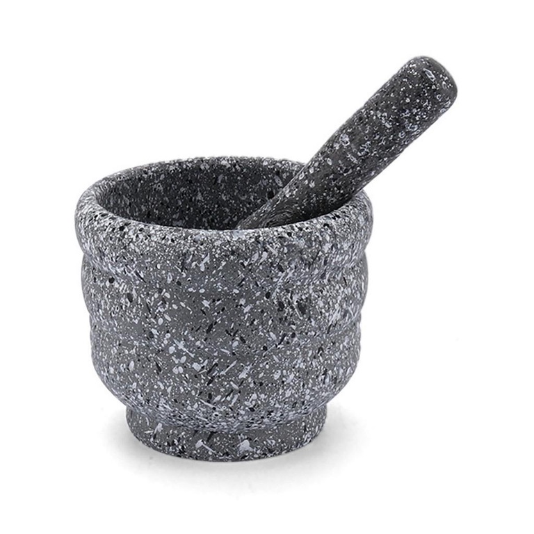 =Christmas=Pestle Set Garlic Herb Spice Mixing Grinding Crusher Mixing Bowl With Rod