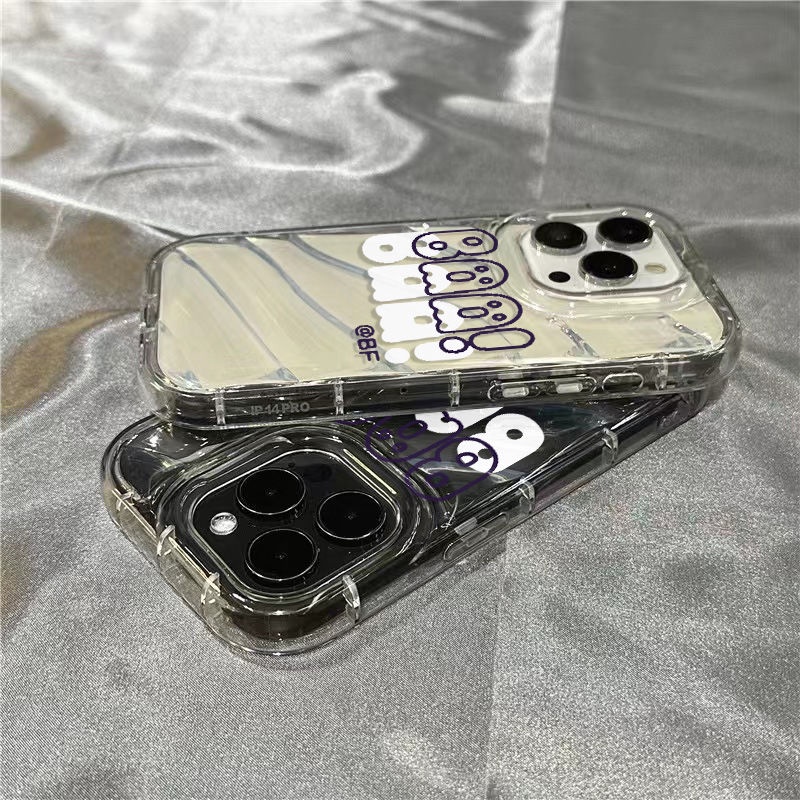 Ốp Điện Thoại Mềm Trong Suốt In Hình Ma Hoạt Hình Dễ Thương Cho iPhone14promax 1312 / 11 7 / 8plus xr /ins LGFC