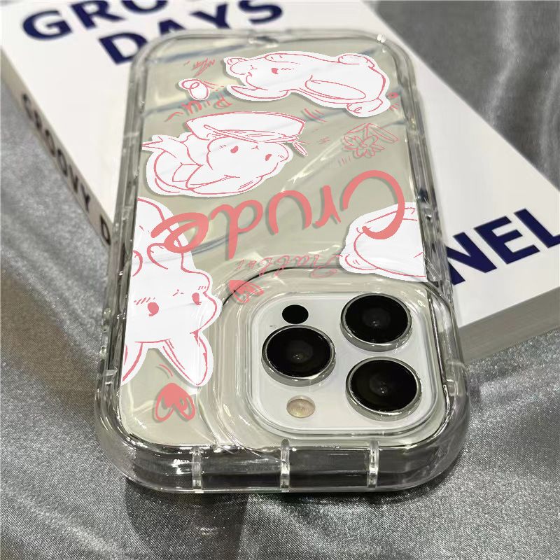 Ốp Điện Thoại Mềm Trong Suốt Hình Thỏ Bunny 0DTQ 711 Cho iPhone14promax / xrsins 1312