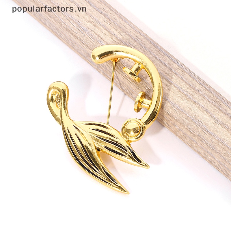 Ghim Cài Áo Màu Vàng Đồng Hình Anime Violet Evergarden Nhật Bản Thời Trang Cho Nam Nữ