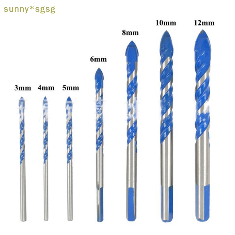 Sunny * SGSG 1 mũi khoan chất lượng cao đa năng 3mm to12 mm màu xanh dương mũi khoan xoắn mới