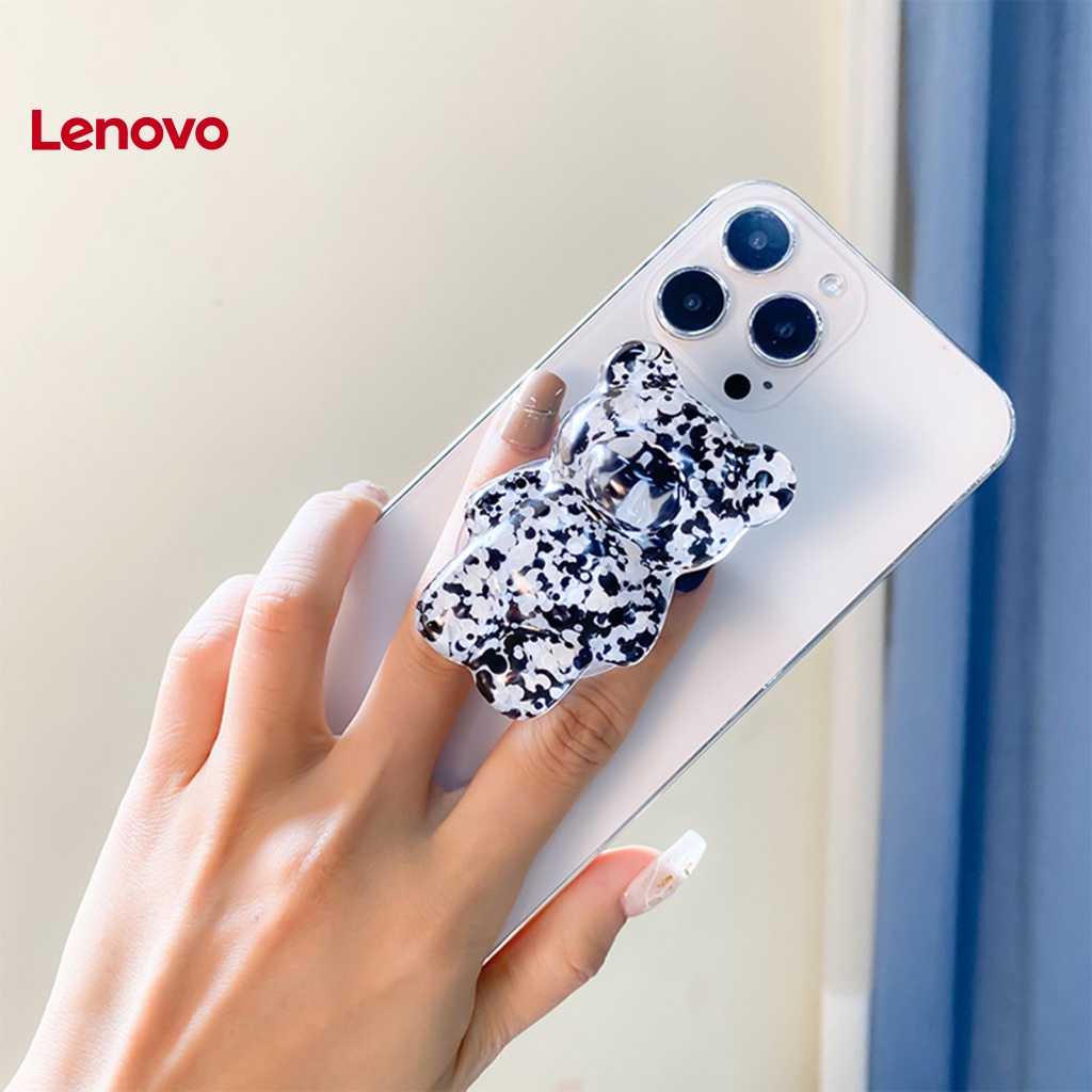 Giá Đỡ Điện Thoại Để Bàn Hình Gấu 3D Bằng Epoxy Họa Tiết Hoa Hướng Dương Dễ Thương