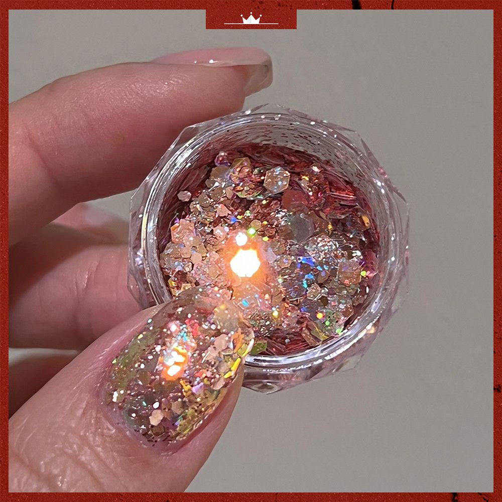 Hộp Sequin Lấp Lánh Trang Trí Móng Nghệ Thuật