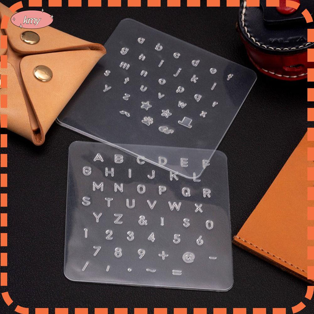 Con Dấu Hình Chữ Số Bằng Nhựa Phối Da &amp; Cao Su Chuyên Dụng Làm Đồ Da