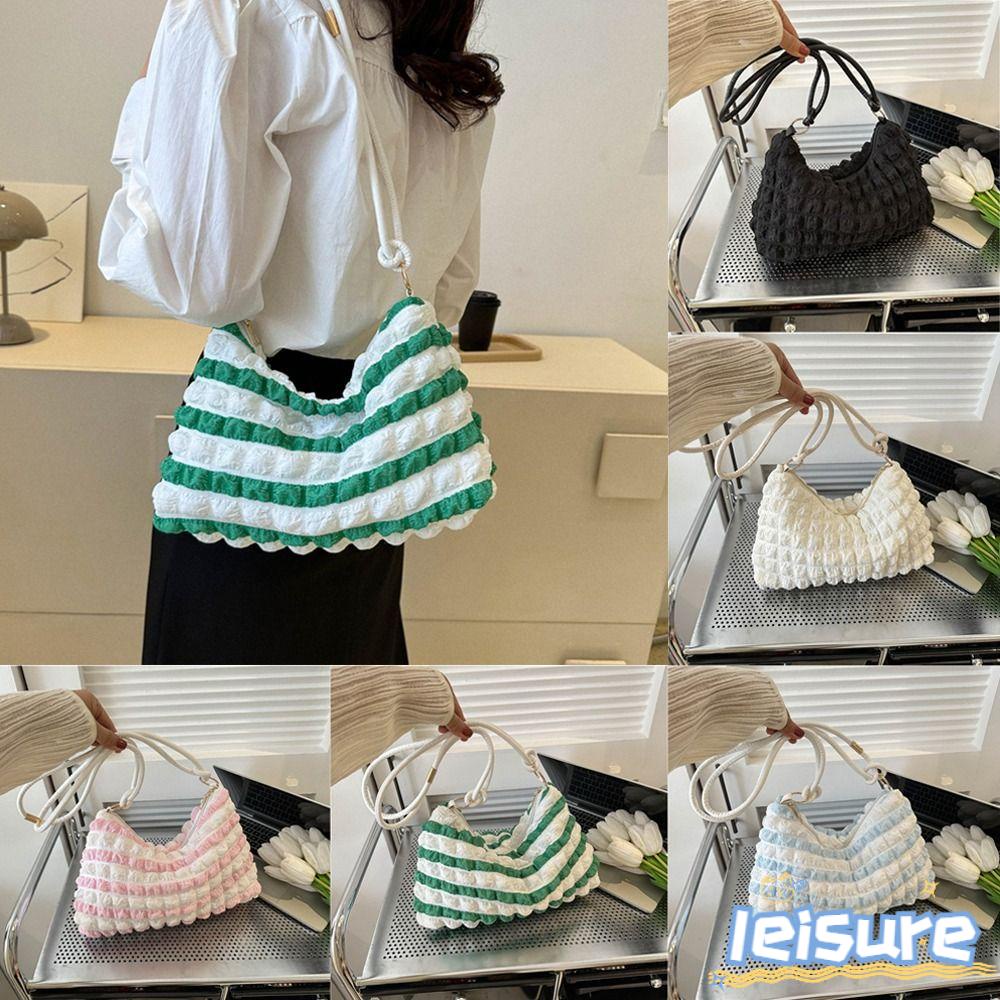 LEISURE Túi Đeo Vai Màu Trơn Cỡ Lớn Thời Trang Trẻ Trung