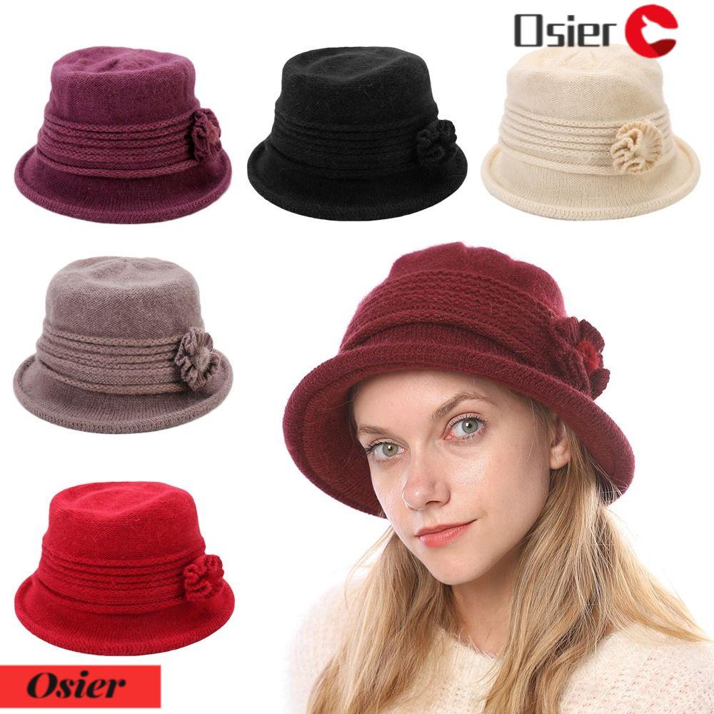 OSIER1 Mũ Len Dệt Kim Chống Lạnh Giữ Ấm Dành Cho Nữ