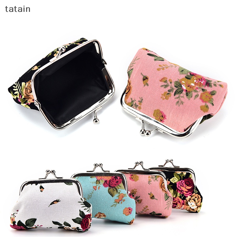 Ví Đựng Tiền Xu Họa Tiết Hoa Xinh Xắn