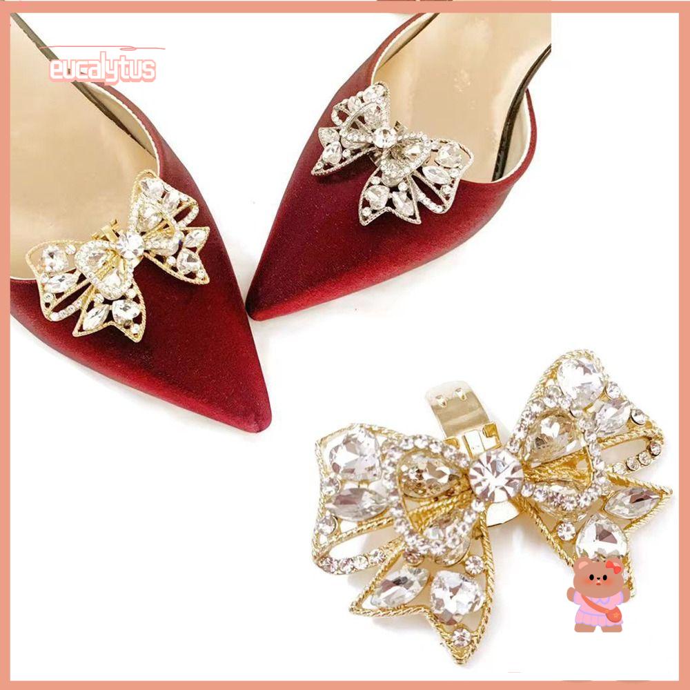 1 Khóa Kẹp Đính Đá Pha Lê Lấp Lánh Trang Sức Đám Cưới Có Thể Tháo Rời