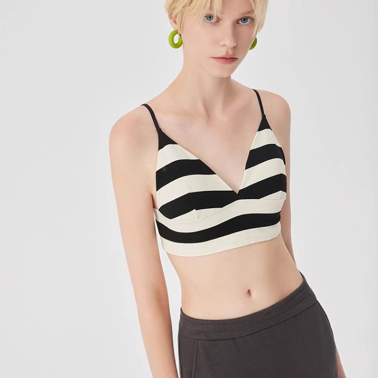 Áo Ngực Thể Thao Nhanh Khô Phối Màu Tương Phản Quyến Rũ Cho Nữ