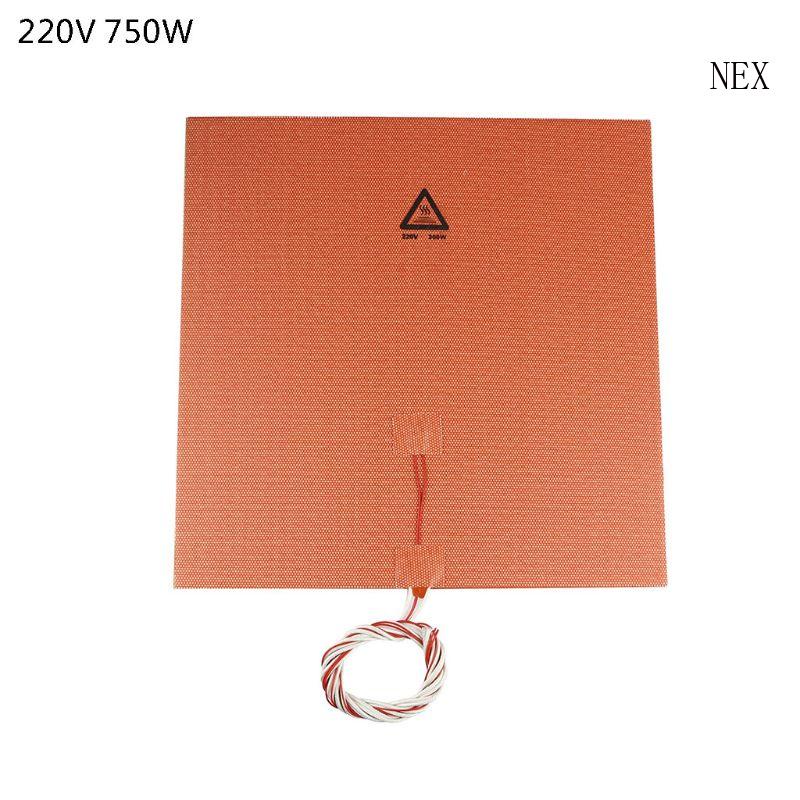 Tấm Silicone Tạo Nhiệt Chuyên Dụng Cho Máy In 3D 220V 750W