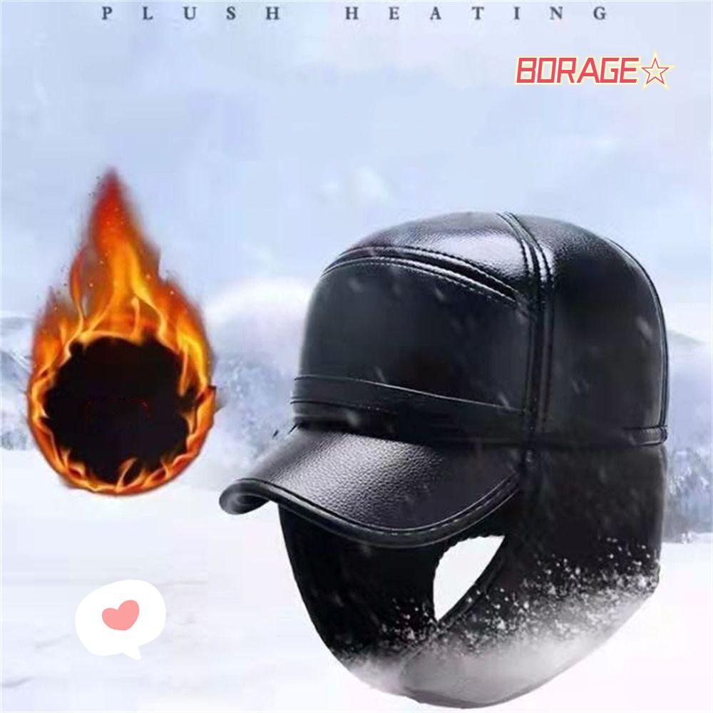 BORAG Plus Mũ Nhung Dày Dặn Giữ Ấm Mùa Đông Dành Cho Người Lớn Tuổi