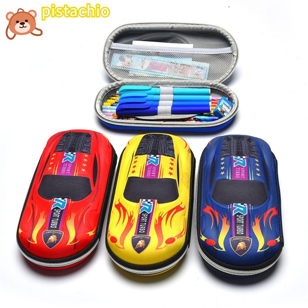 PISTA Túi Đựng Bút Hình Xe Đua Đa Năng Cho Bé Ốp