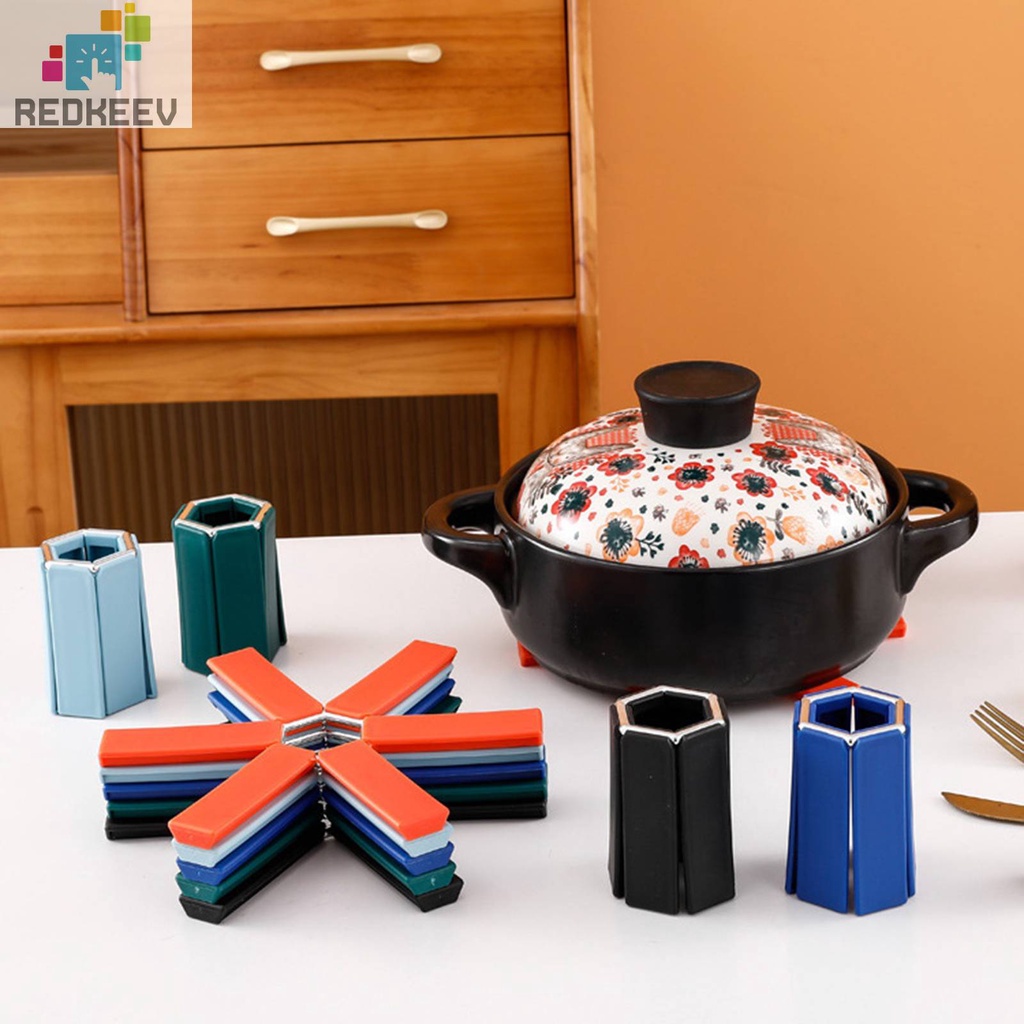 Giá Đỡ Nồi Chống Bỏng Có Thể Gấp Gọn Trang Trí Phòng Ăn