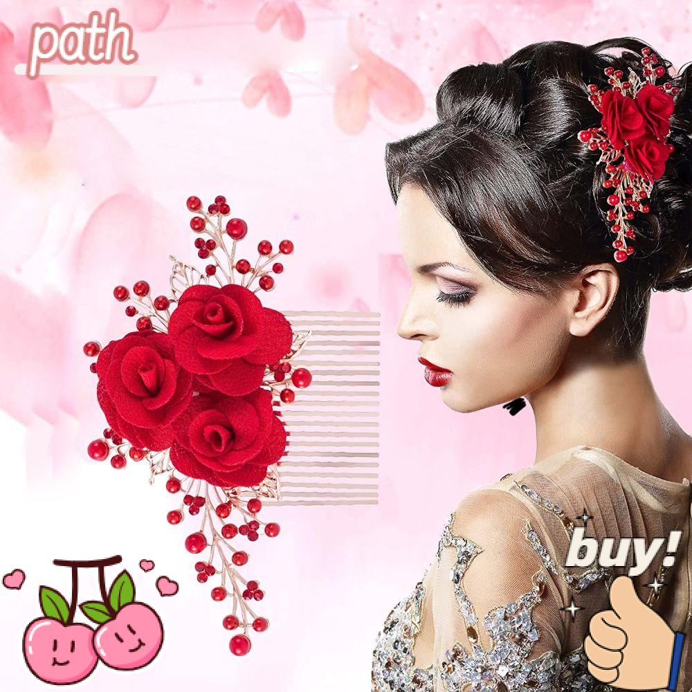 PATH Lược Cài Tóc Đính Đá Xinh Xắn Dành Cho Nữ