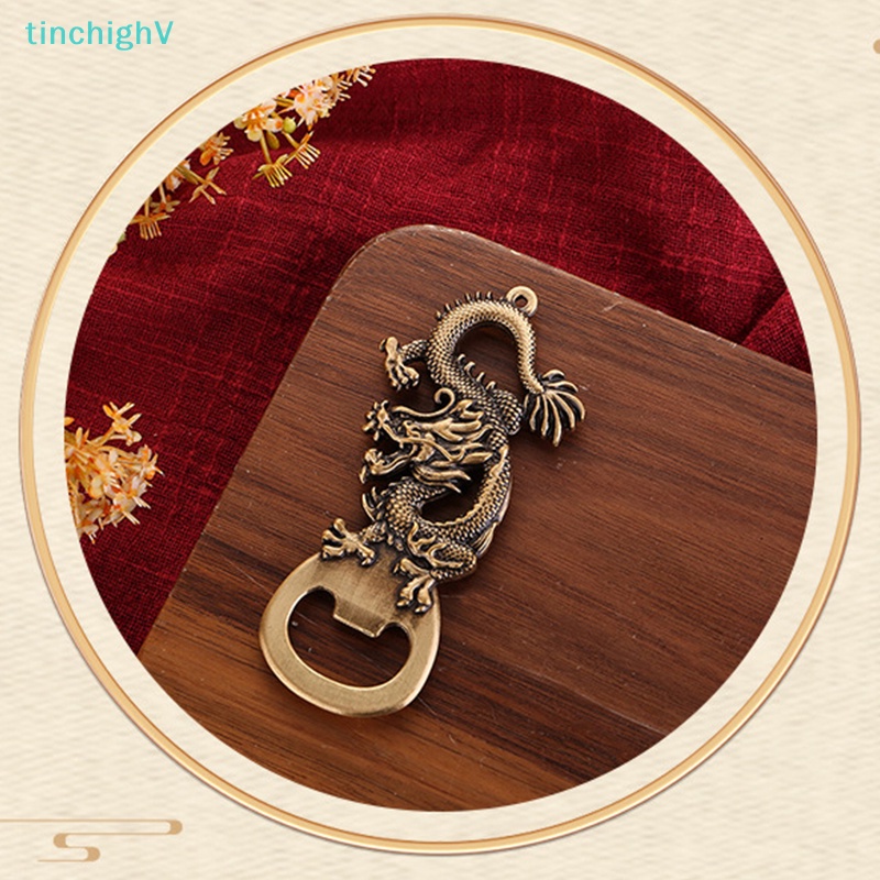 [TinchighV] Móc Khóa Đầu Rồng Bằng Đồng Thau Cổ Điển Mở Nắp Chai Bia / Quái Vật Sáng Tạo Làm Quà Tặng Cho Nam [Mới