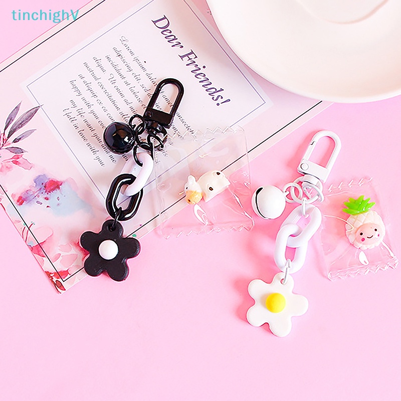 [TinchighV] Móc Điện Thoại Dạng Chuỗi Hạt Resin Hình Hoa Dễ Thương Hữu Ích Phong Cách Hàn Quốc Cho Nữ [Mới]