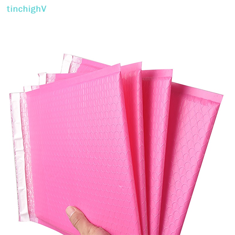[TinchighV] Set 10 Túi Bong Bóng Đỏ Hồng Tự Đóng Gói Hàng Bảo Vệ Chống Rơi Bền [Hàng Mới]