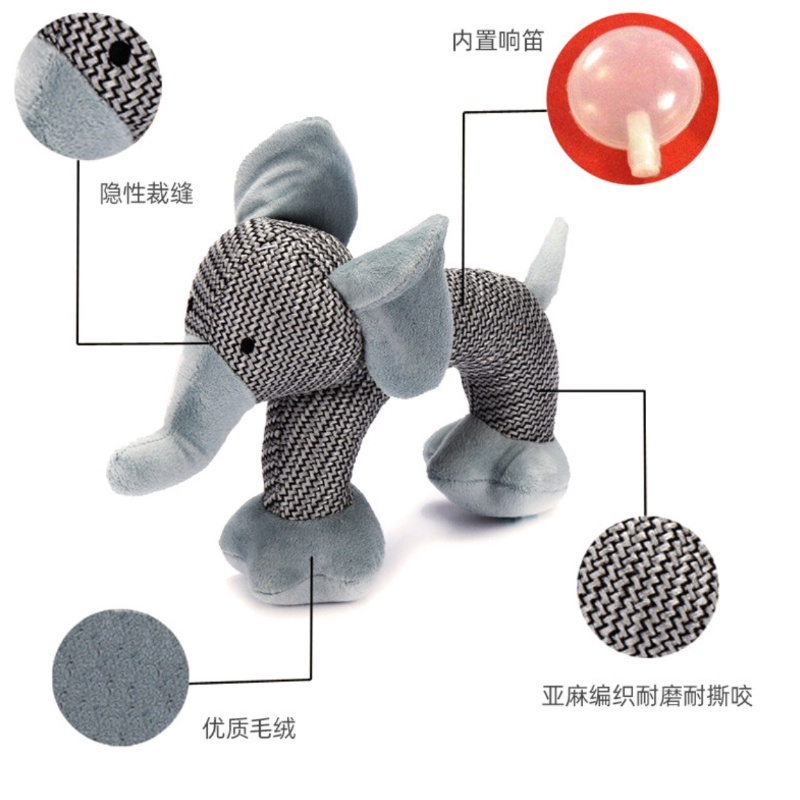 Đồ Chơi Thú Nhồi Bông Hình Động Vật Hoạt Hình Có Âm Thanh Phù Hợp Với Mọi Loại Cún Cưng