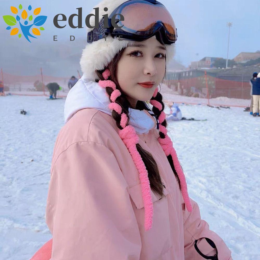 26EDIE Kẹp Tóc Vải Lông Phong Cách Hip Hop Hàn Quốc Y2K Cho Nữ