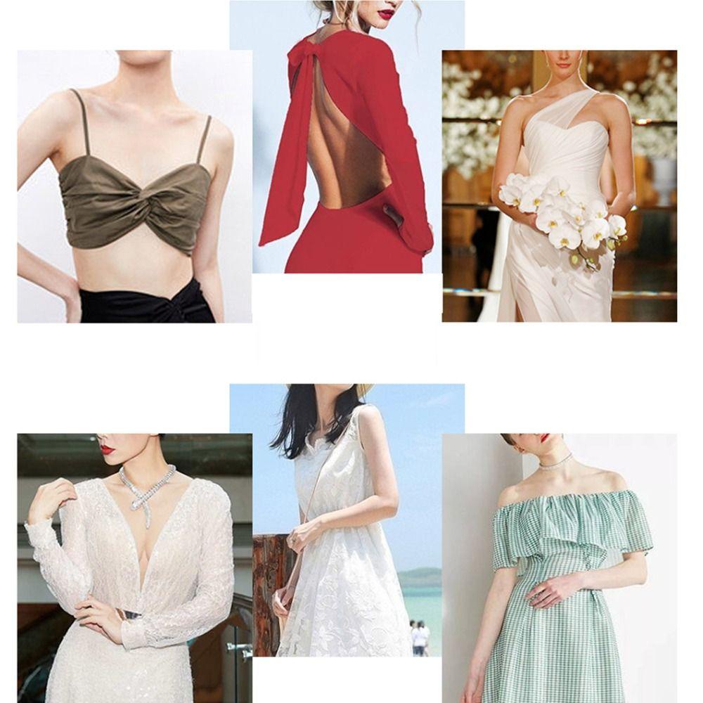 OSIER1 Áo Ngực Dán Không Dây Bằng Silicone Thêu Họa Tiết Thanh Lịch Dành Cho Nữ