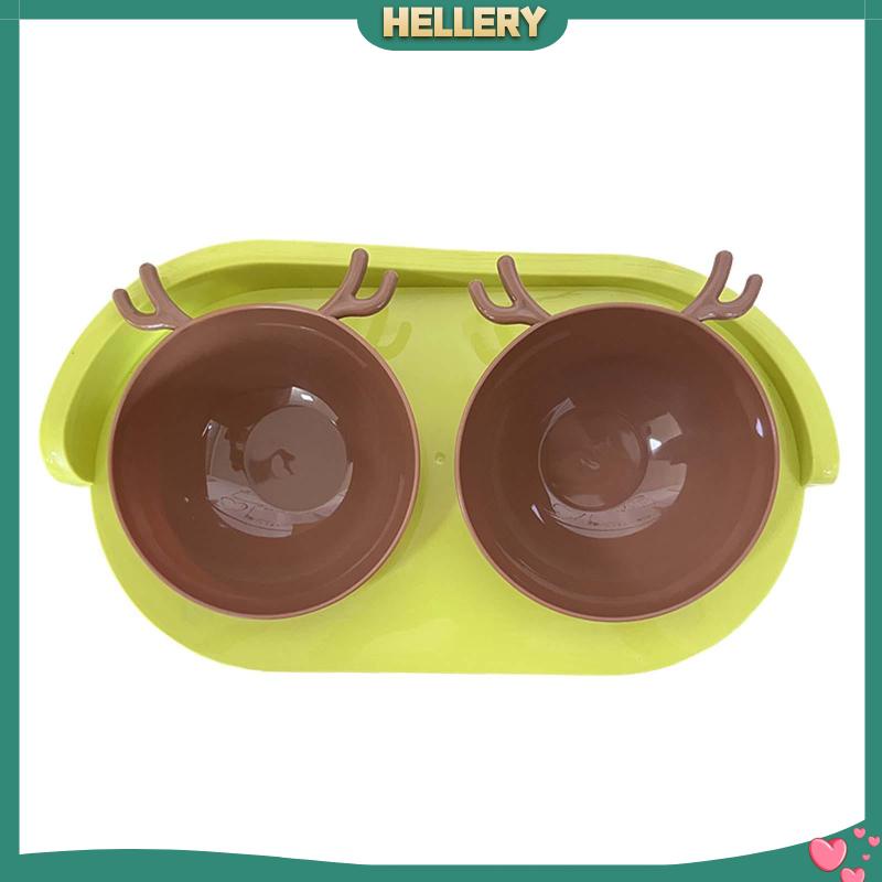 Bát Đựng Thức Ăn Nước Uống Hai Ngăn Có Thể Uốn Cong Cho Thú Cưng