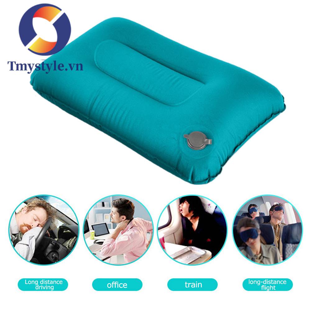 Gối Hơi Du Lịch Bơm Hơi Tiện Lợi