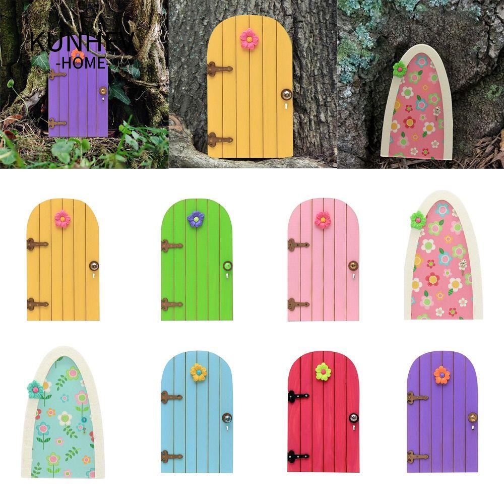 KUNHEV Mô Hình Nàng Tiên Gnome Nghệ Thuật Bằng Gỗ Trang Trí Sân Vườn