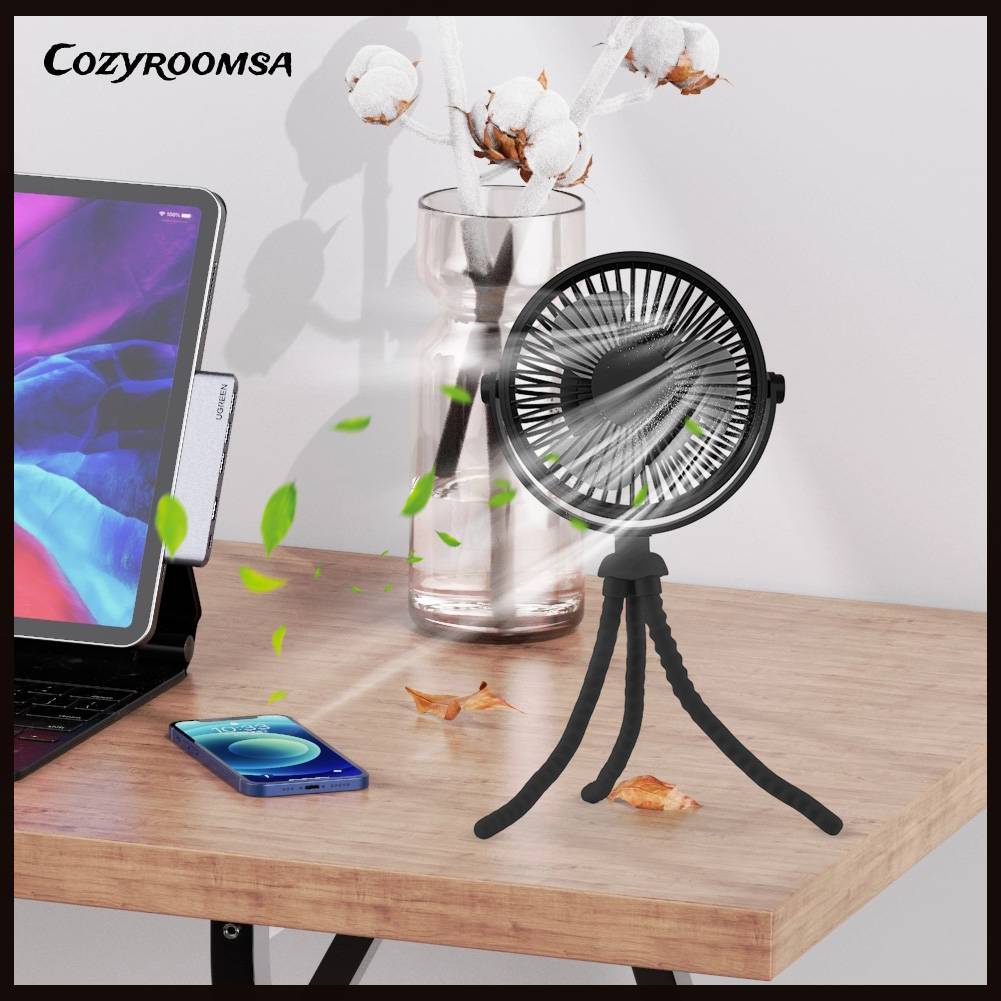 Quạt Mini Cầm Tay 3 Tốc Độ Không Ồn Hình Bạch Tuộc Sáng Tạo